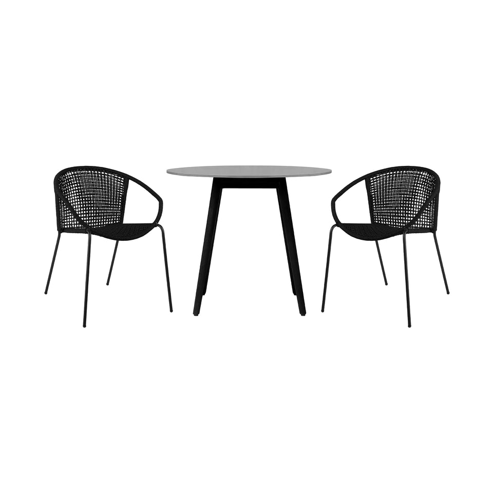 Kylie and Snack 3 Piece 36" Dining Set