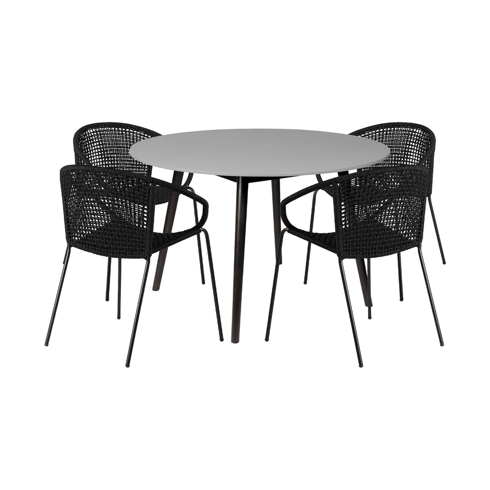 Kylie and Snack 5 Piece Outdoor Dining Set