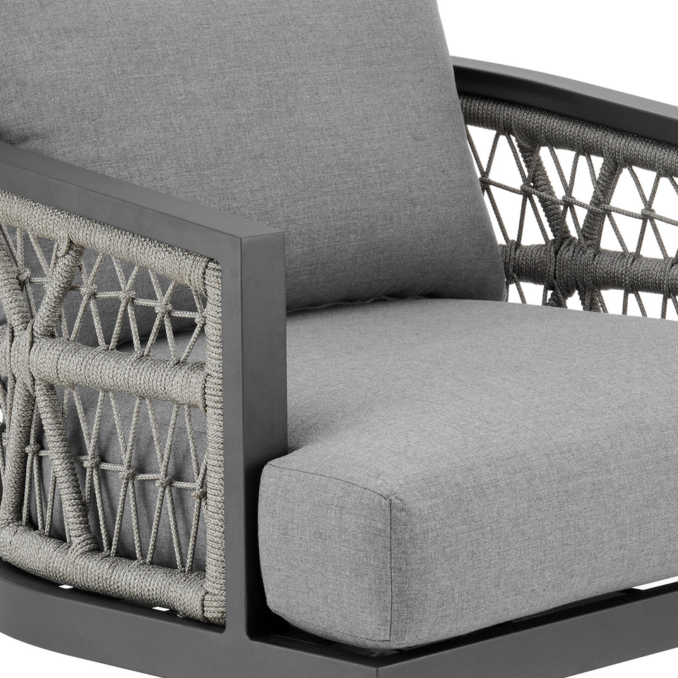 Zella Outdoor 3 Piece Swivel Seating Set
