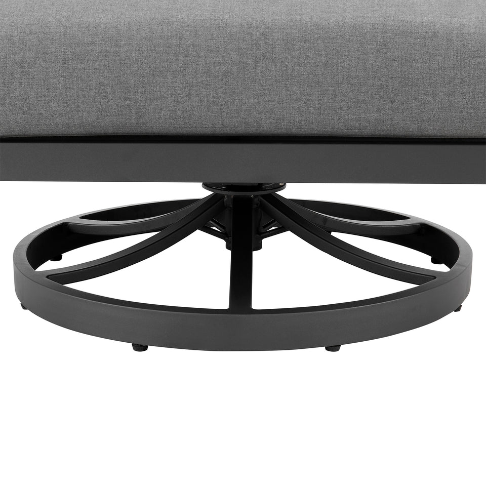Zella Outdoor 3 Piece Swivel Seating Set