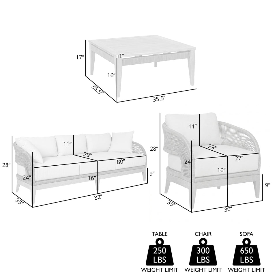 Orbit Outdoor 4 Piece Conversation Set