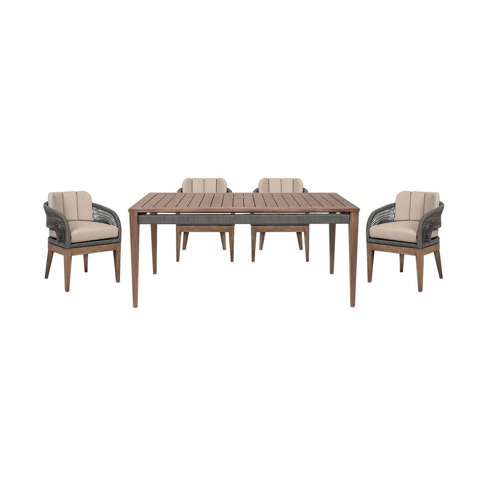 Orbit Outdoor 5 Piece Dining Set