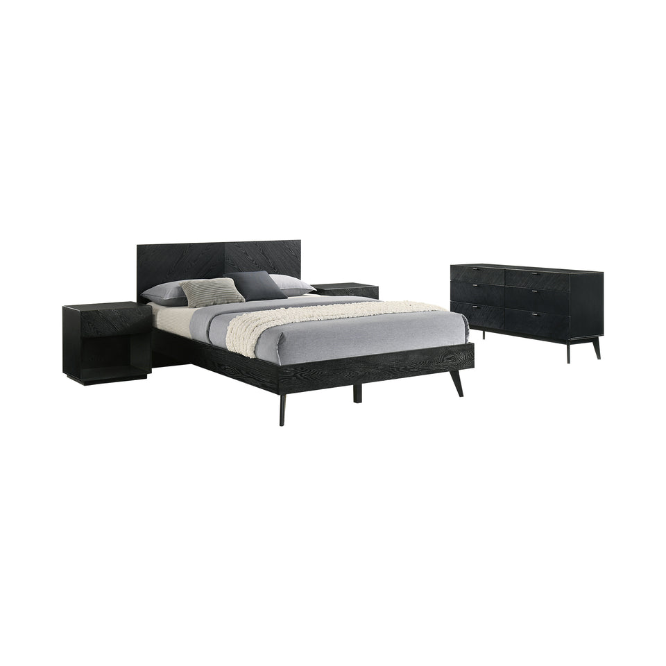 Petra 4 Piece Wood Bedroom Set
