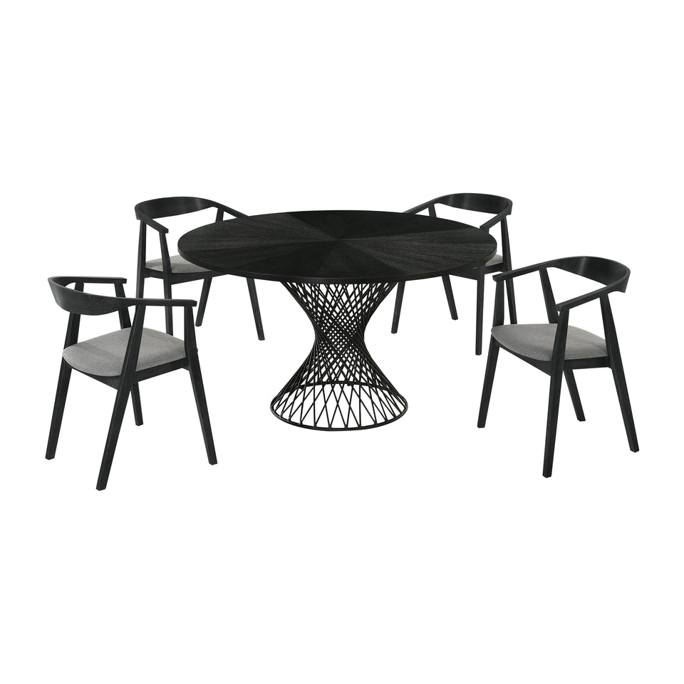 Cirque Santana 5 Piece Dining Table Set
