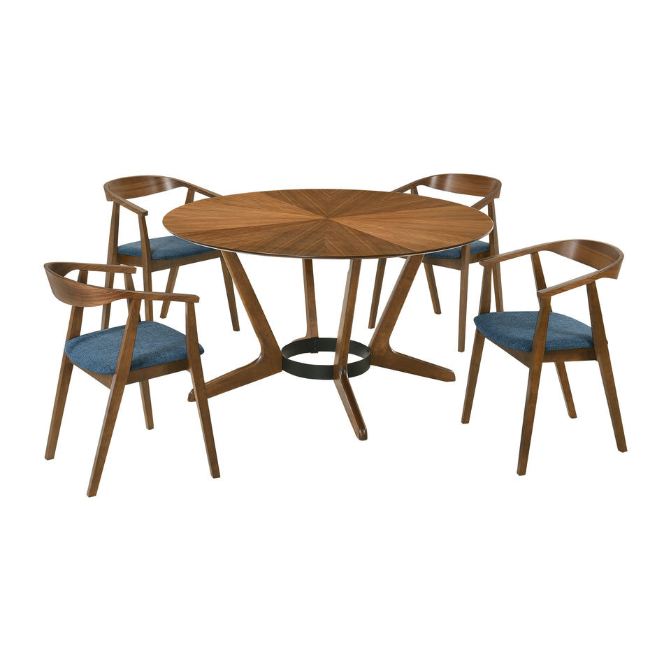 Santana 5 Piece Dining Table Set