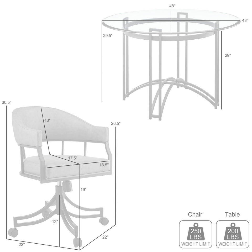 Tibet 5 Piece Dining Set