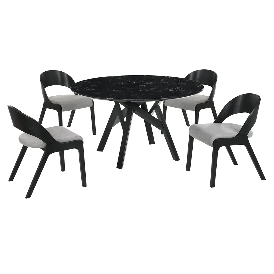 Venus and Polly 5 Piece Round Dining Set
