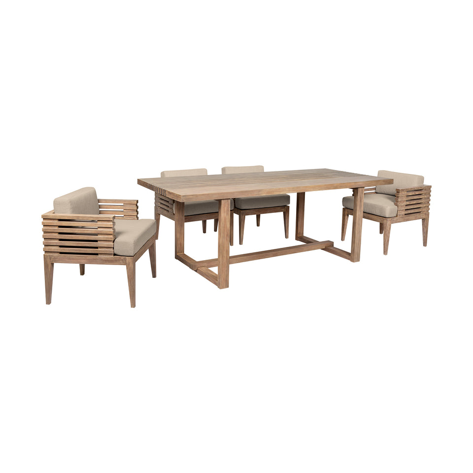 Vivid Outdoor 5 Piece Dining Set