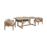 Light Eucalyptus Wood with Taupe Olefin Cushions