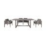 Gray Eucalyptus Wood with Gray Olefin Cushions