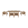 Light Eucalyptus Wood with Taupe Olefin Cushions