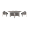 Gray Eucalyptus Wood with Gray Olefin Cushions