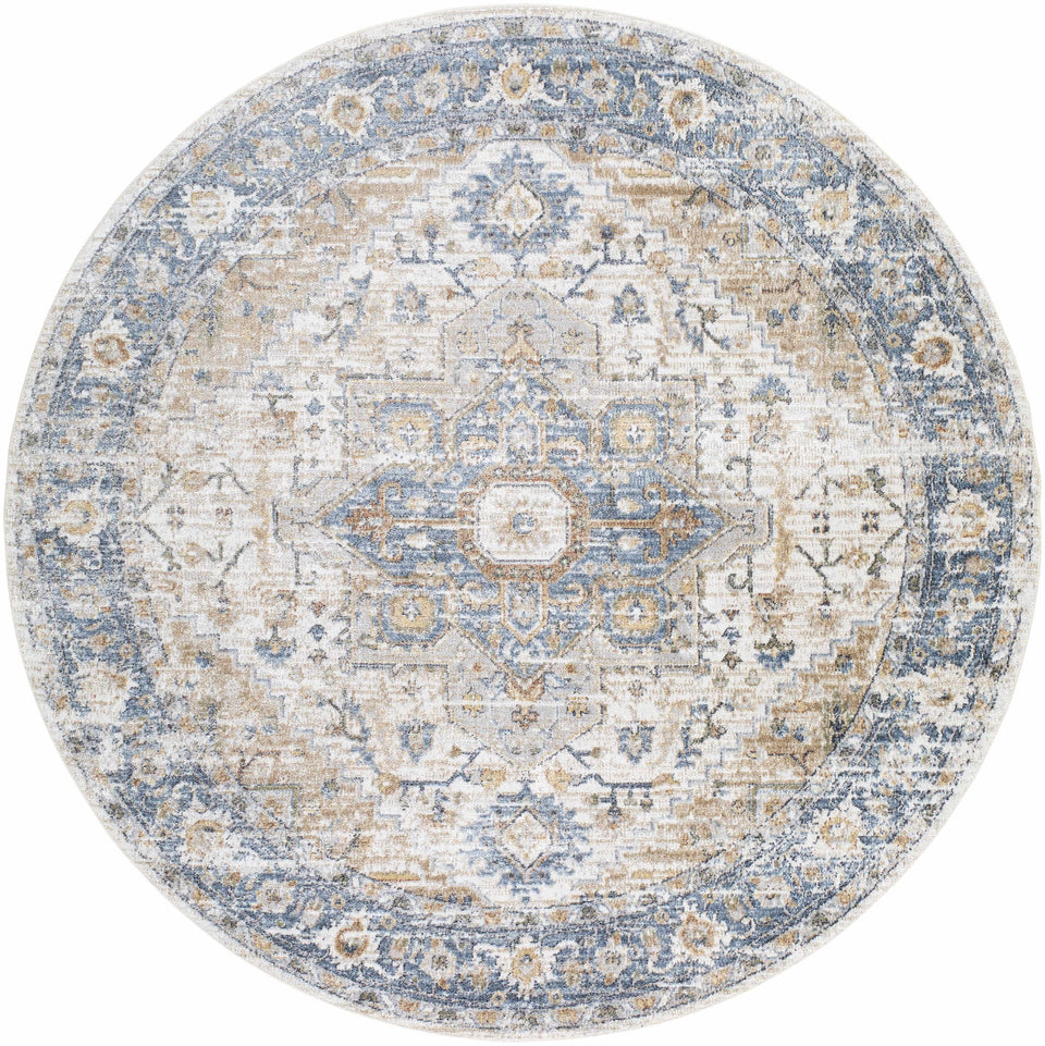 Ezri Cream Washable Area Rug