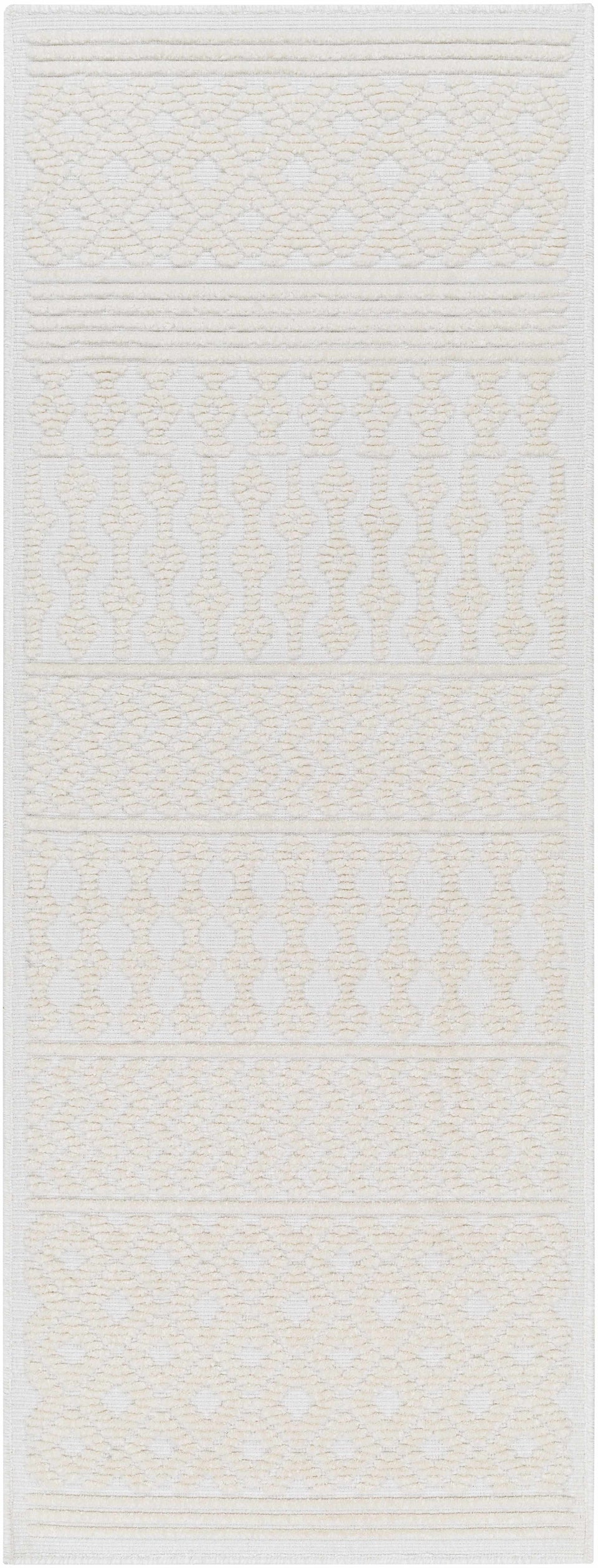 Drago White Washable Area Rug