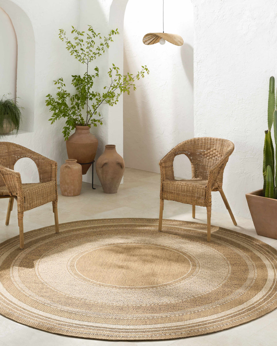 Chael Flatweave Faux Jute Outdoor Rug