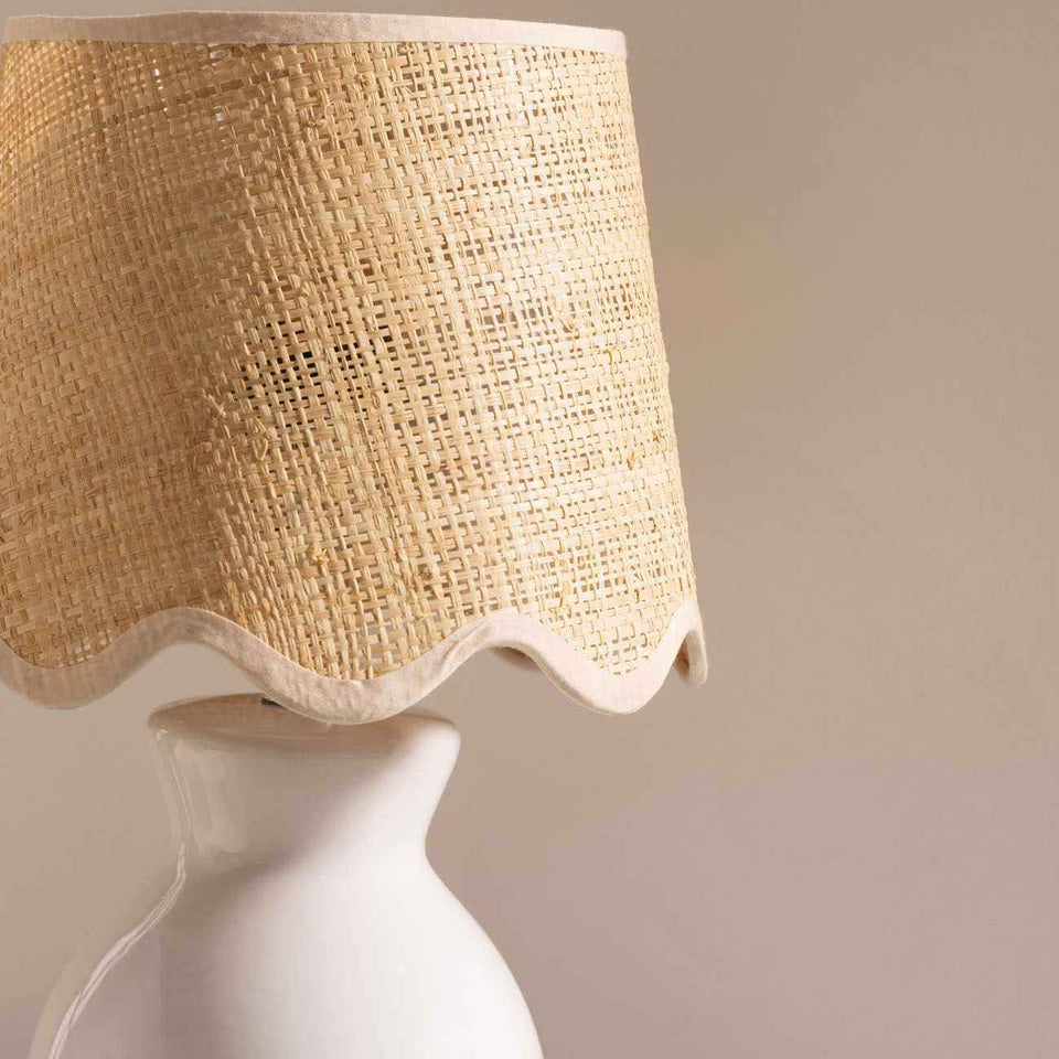 Salgareda White Ceramic Table Lamp