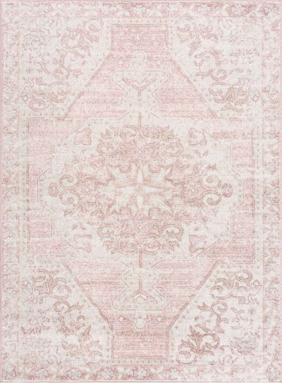 Snead Pink Floral Rug