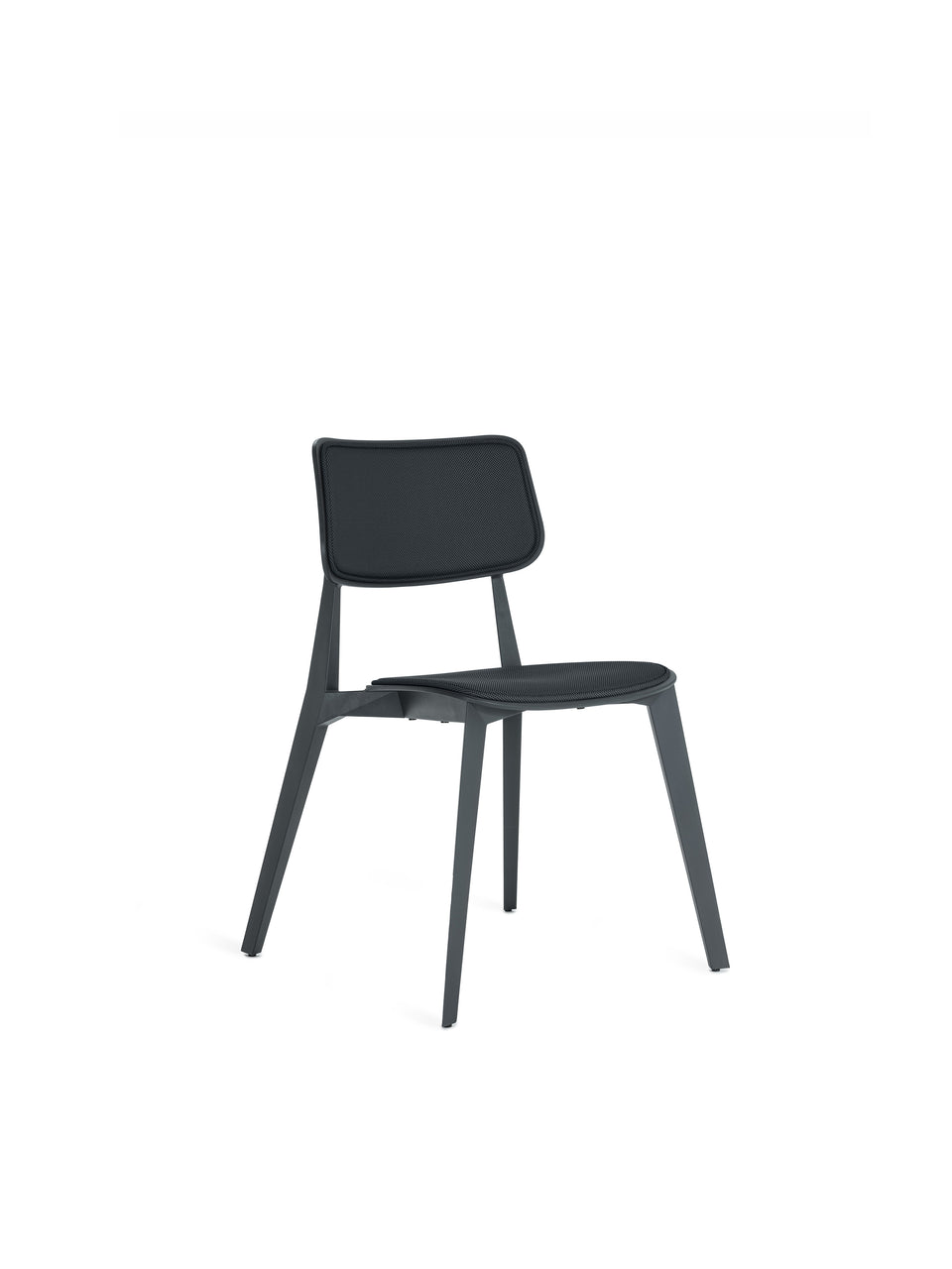 upholstered dining chair - front view