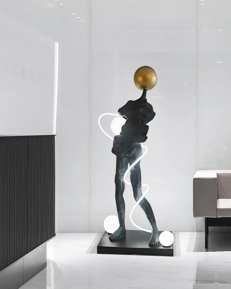 Sculpture Ginasta Spiral Floor Lamp