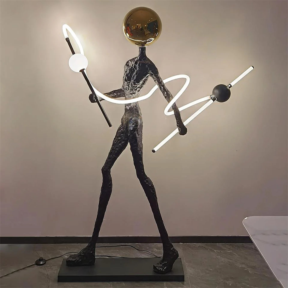 Sculpture Ginasta Spiral Floor Lamp