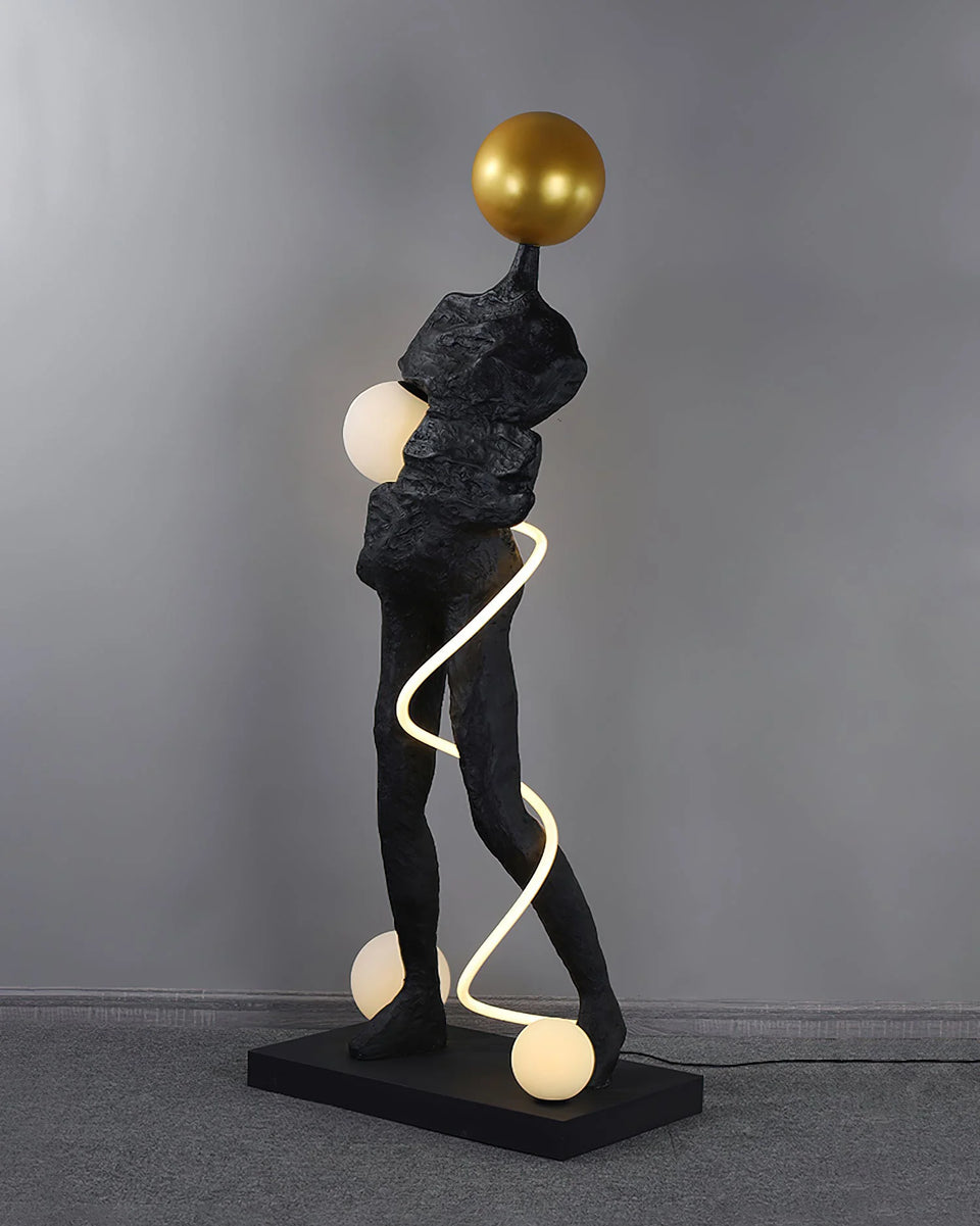 Sculpture Ginasta Spiral Floor Lamp