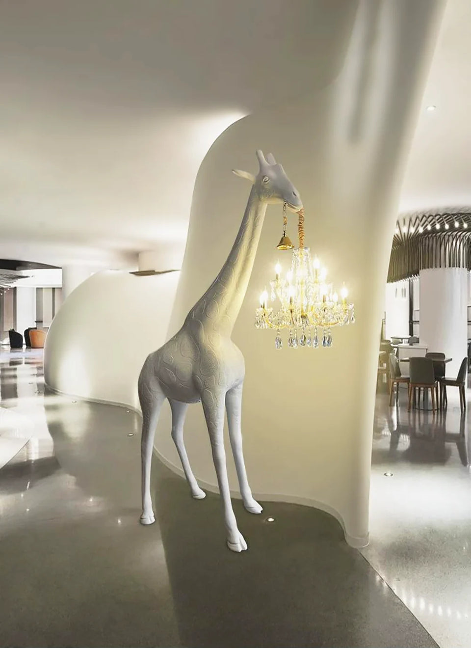 Sculpture Giraffe Floor Lamp