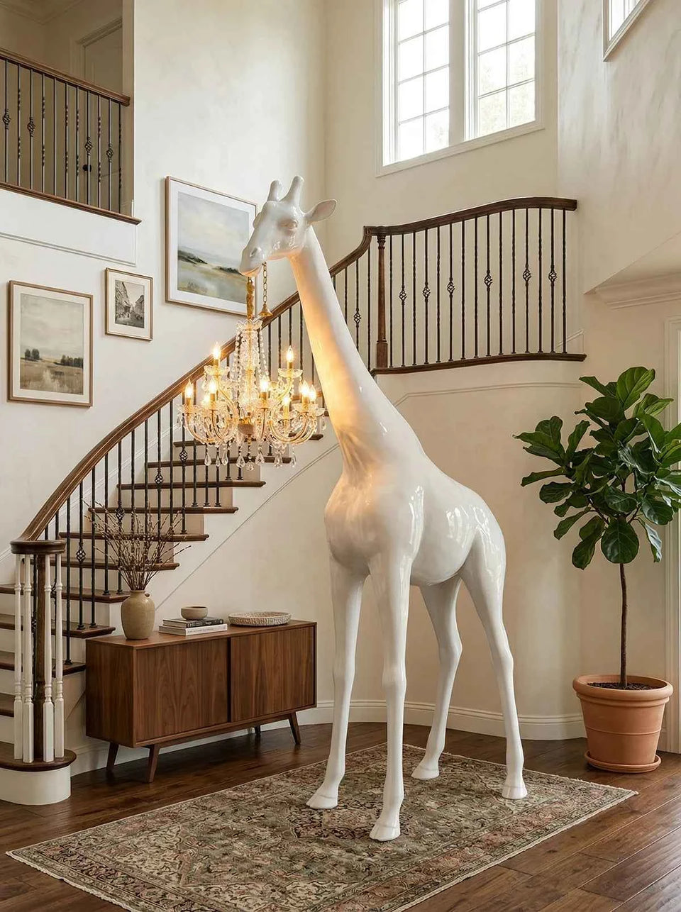 Sculpture Giraffe Floor Lamp