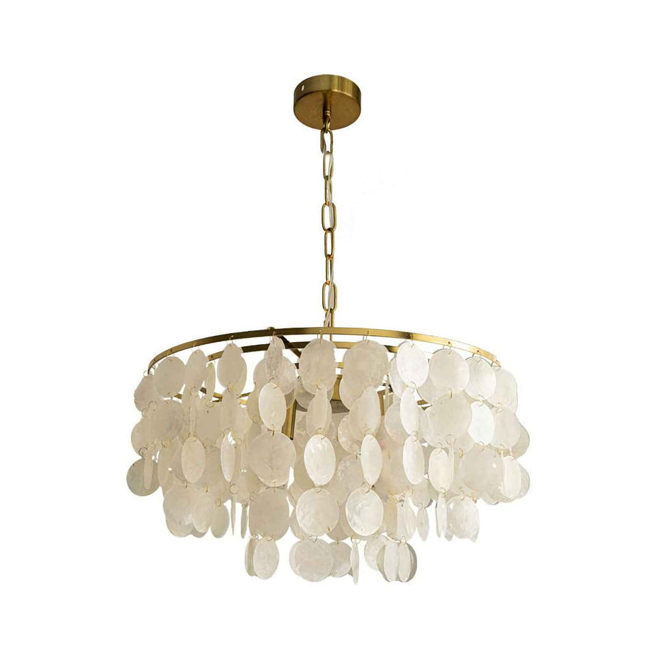 White chandelier - front view