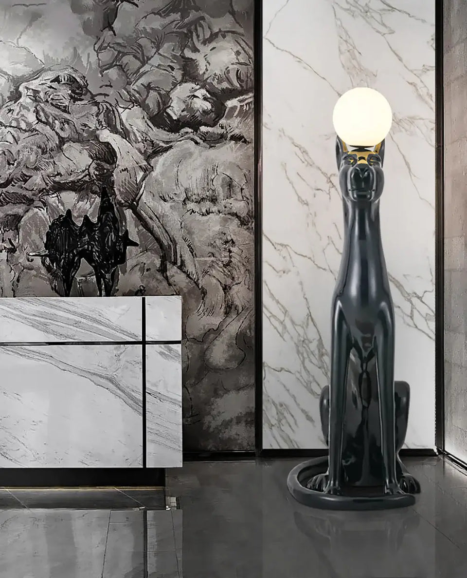 Sitting Dog Rylight Novelty Floor Lamp