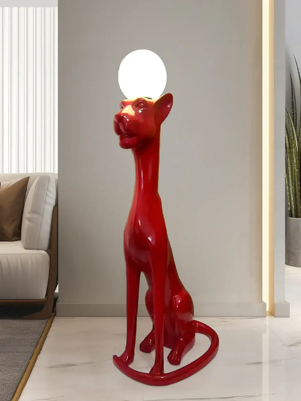 Sitting Dog Rylight Novelty Floor Lamp