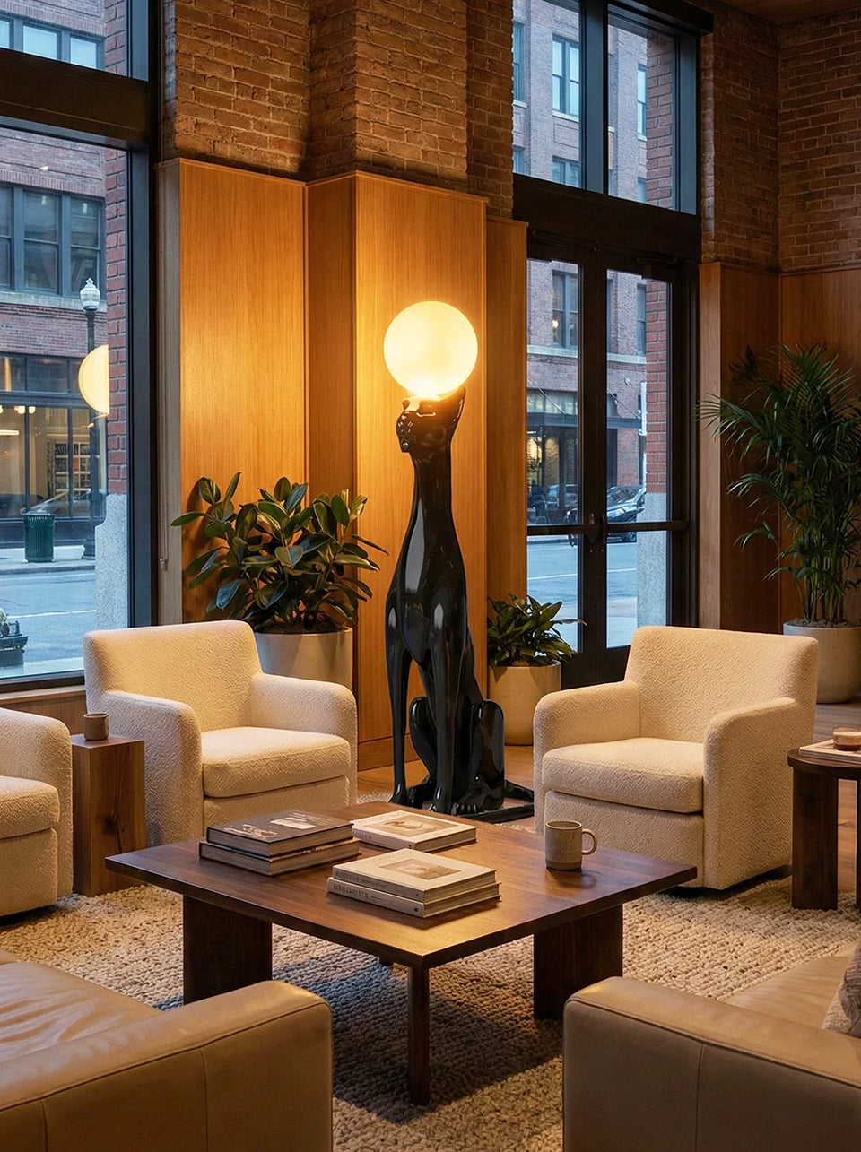 Sitting Dog Rylight Novelty Floor Lamp