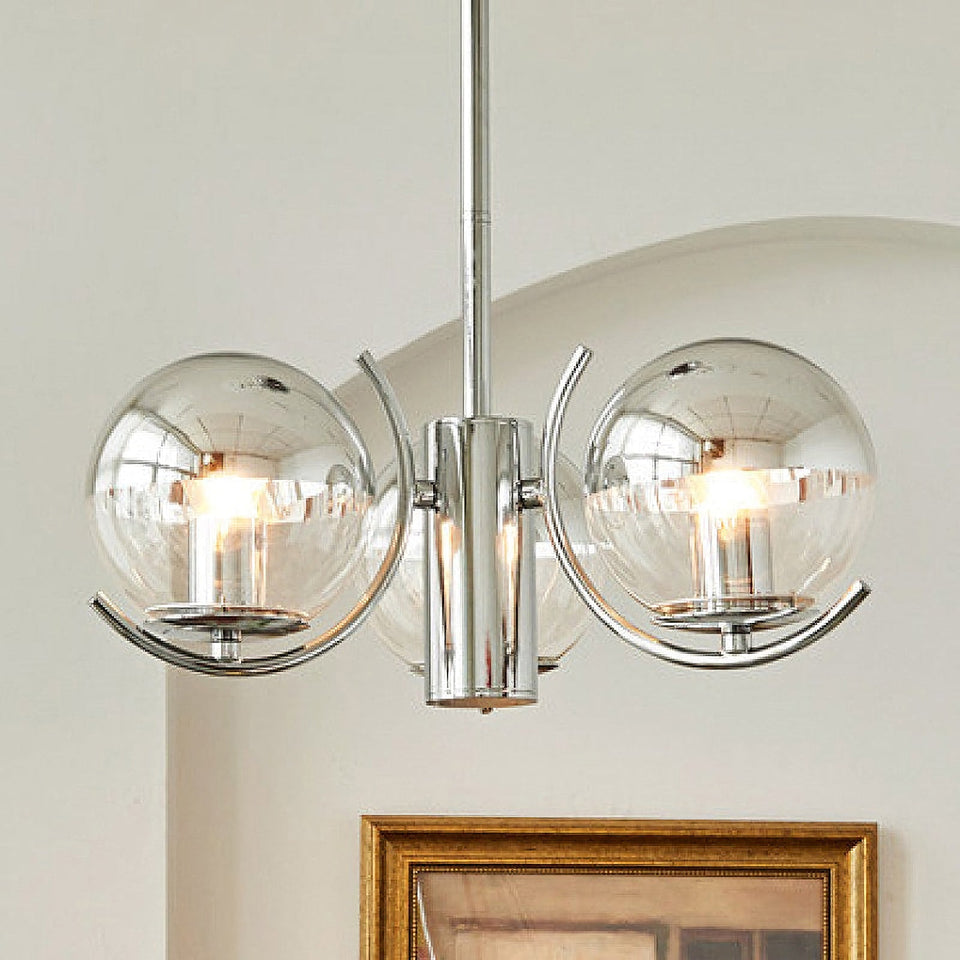 Space Ball Glass Chandelier