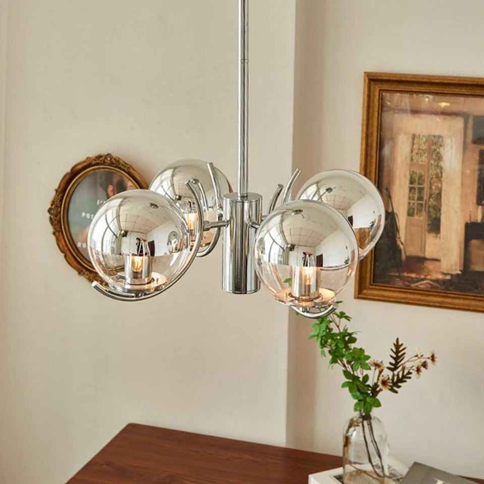 Space Ball Glass Chandelier