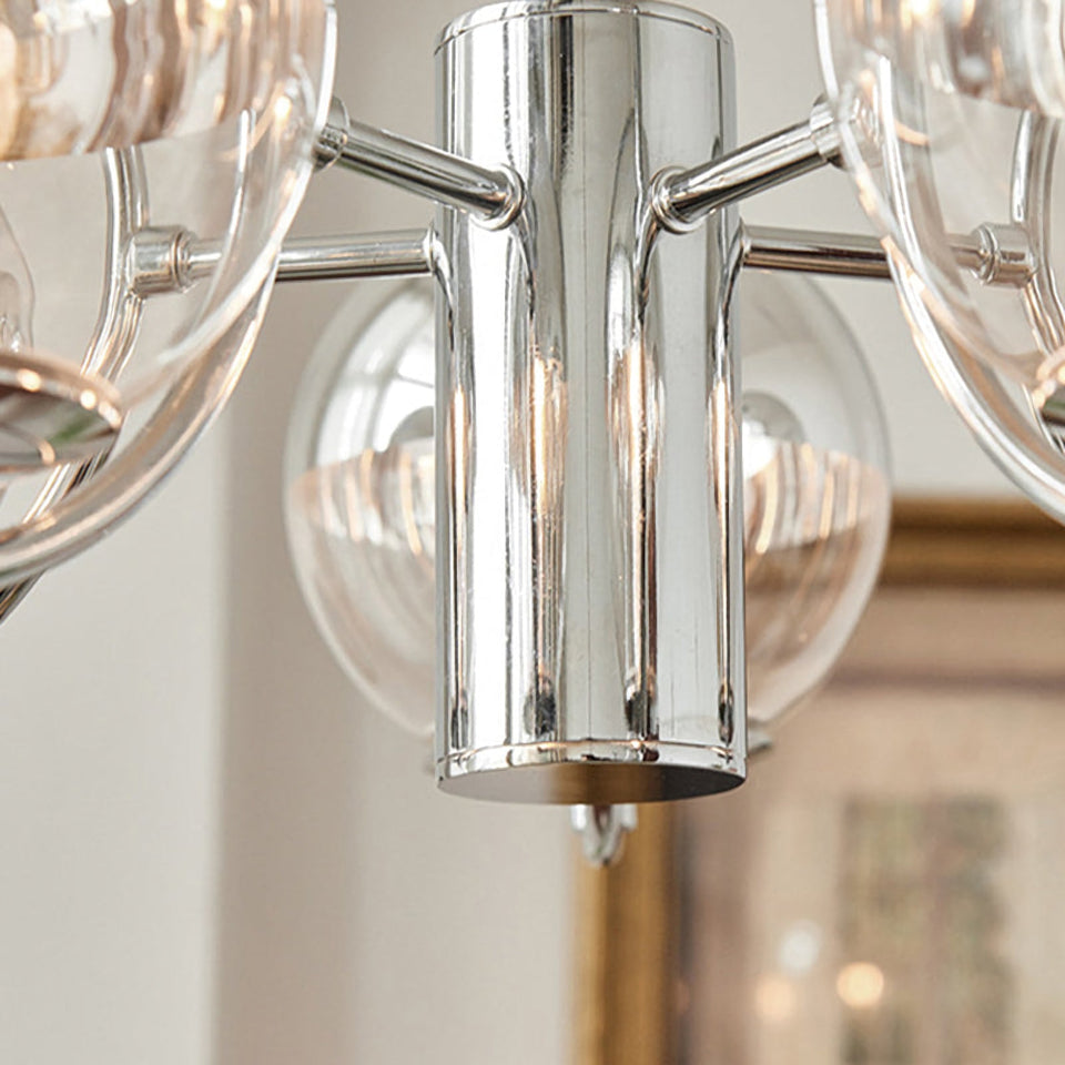 Space Ball Glass Chandelier