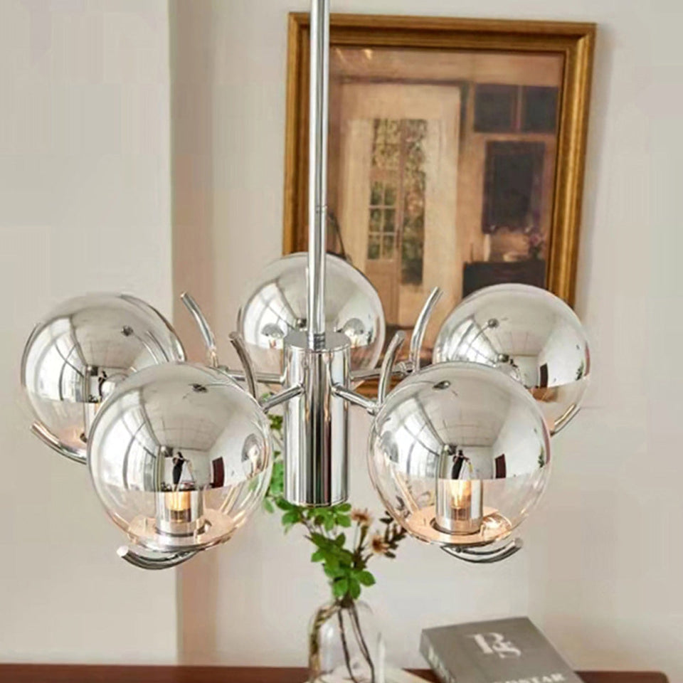 Space Ball Glass Chandelier