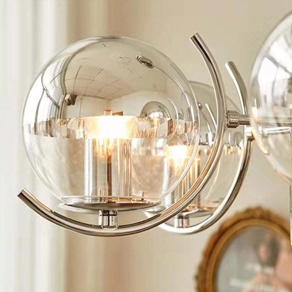 Space Ball Glass Chandelier