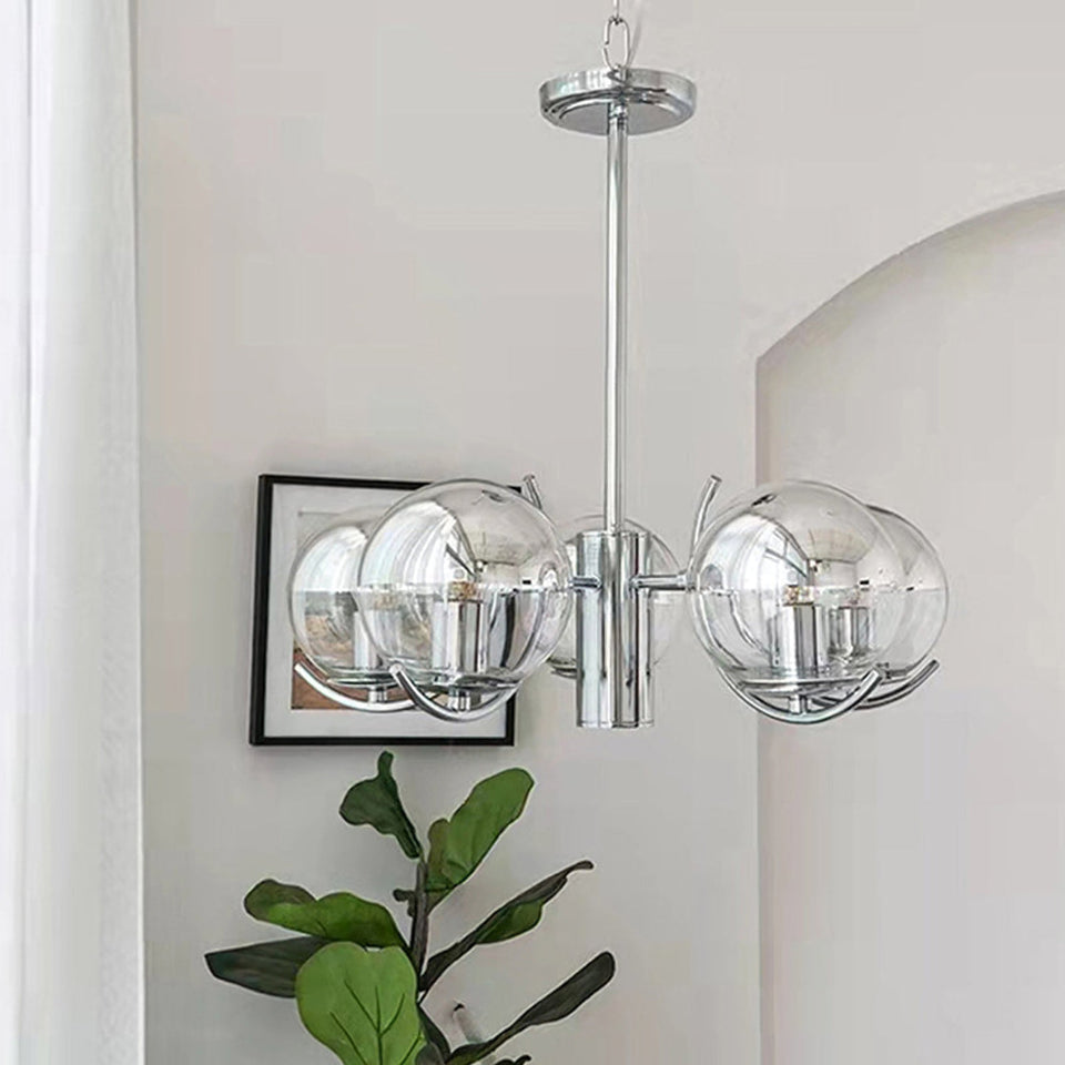 Space Ball Glass Chandelier