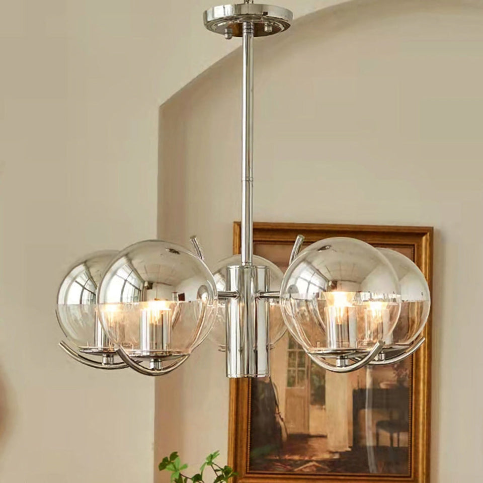 Space Ball Glass Chandelier