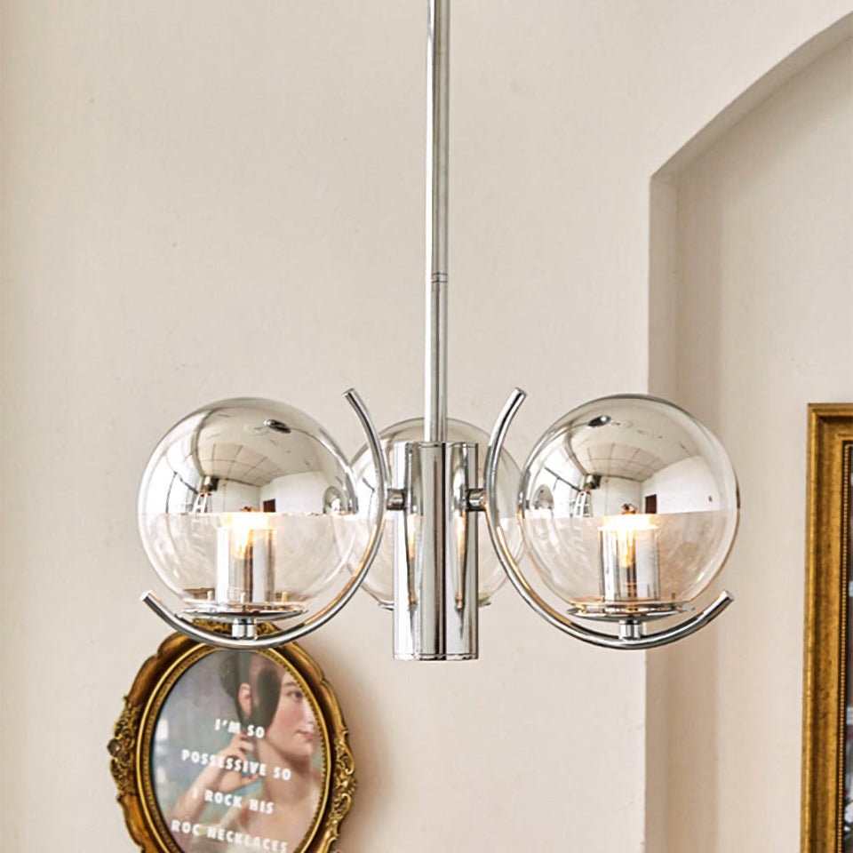 Space Ball Glass Chandelier
