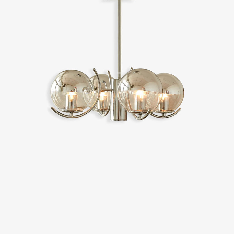 Space Ball Glass Chandelier