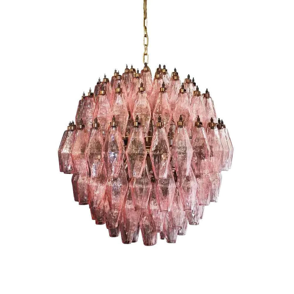 glass chandelier - front view