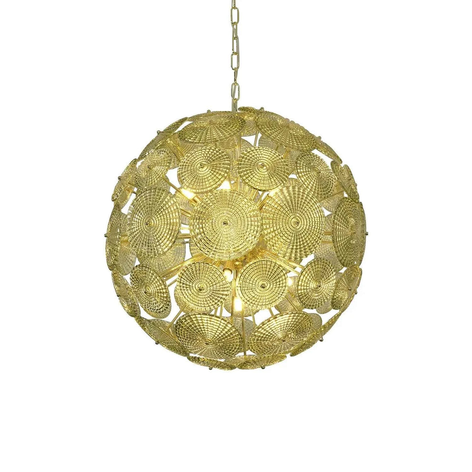 Sputnik Sphere Glass Disc Chandelier