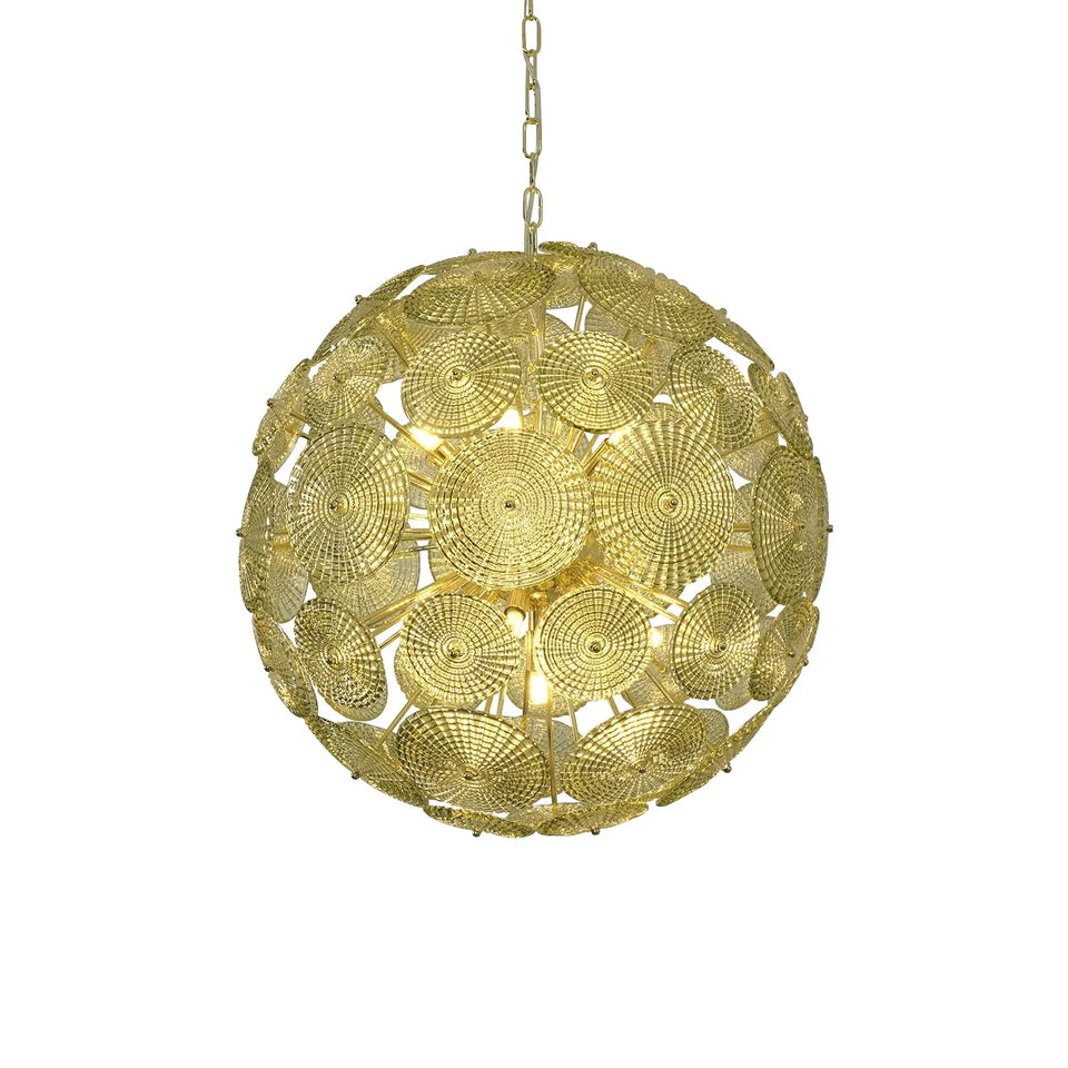 Sputnik Sphere Glass Disc Chandelier