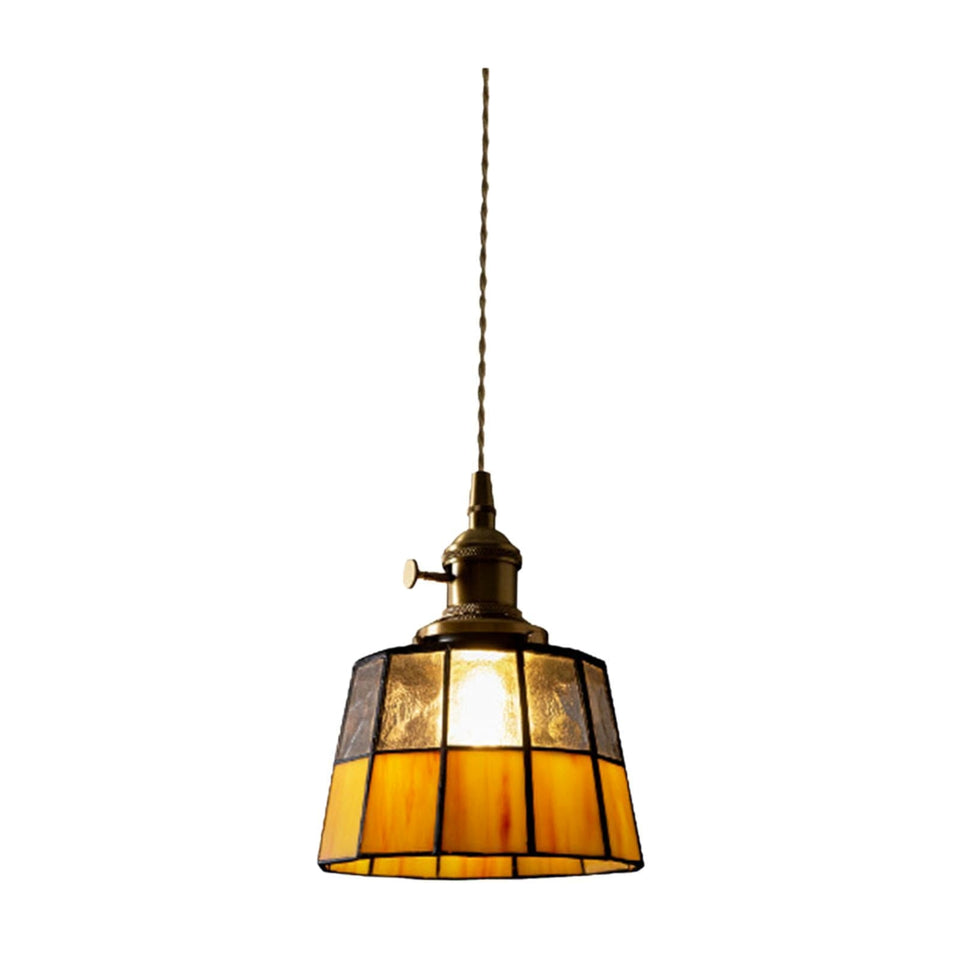 glass pendant light - front view