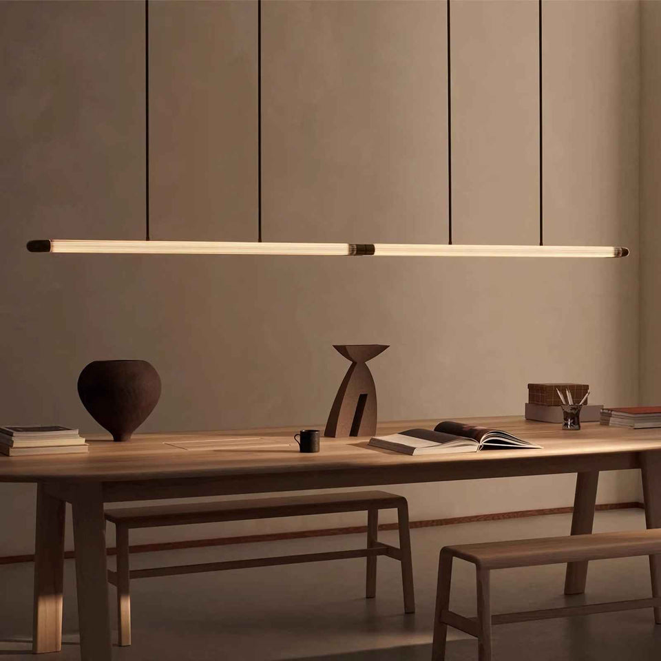 steel pendant light - lifestyle setting