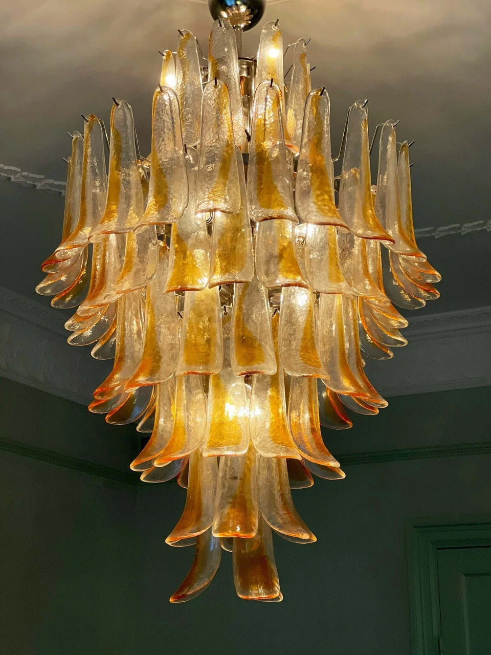 glass chandelier - lifestyle setting
