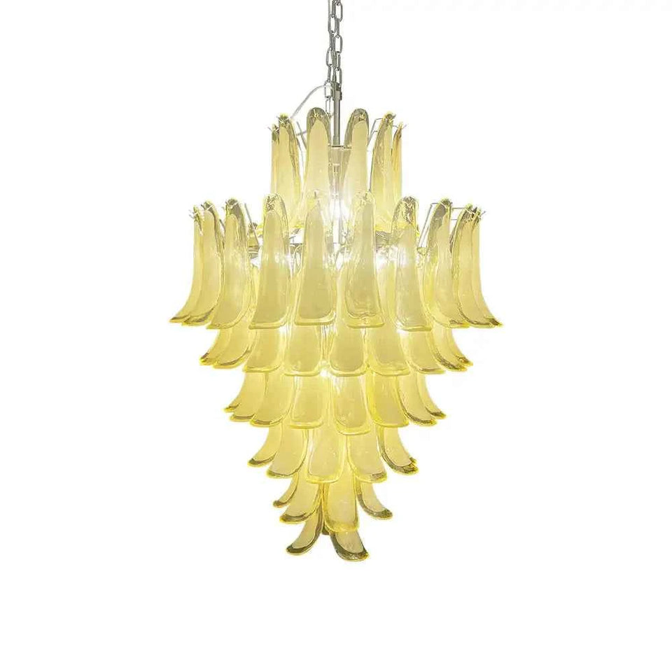 glass chandelier - front view
