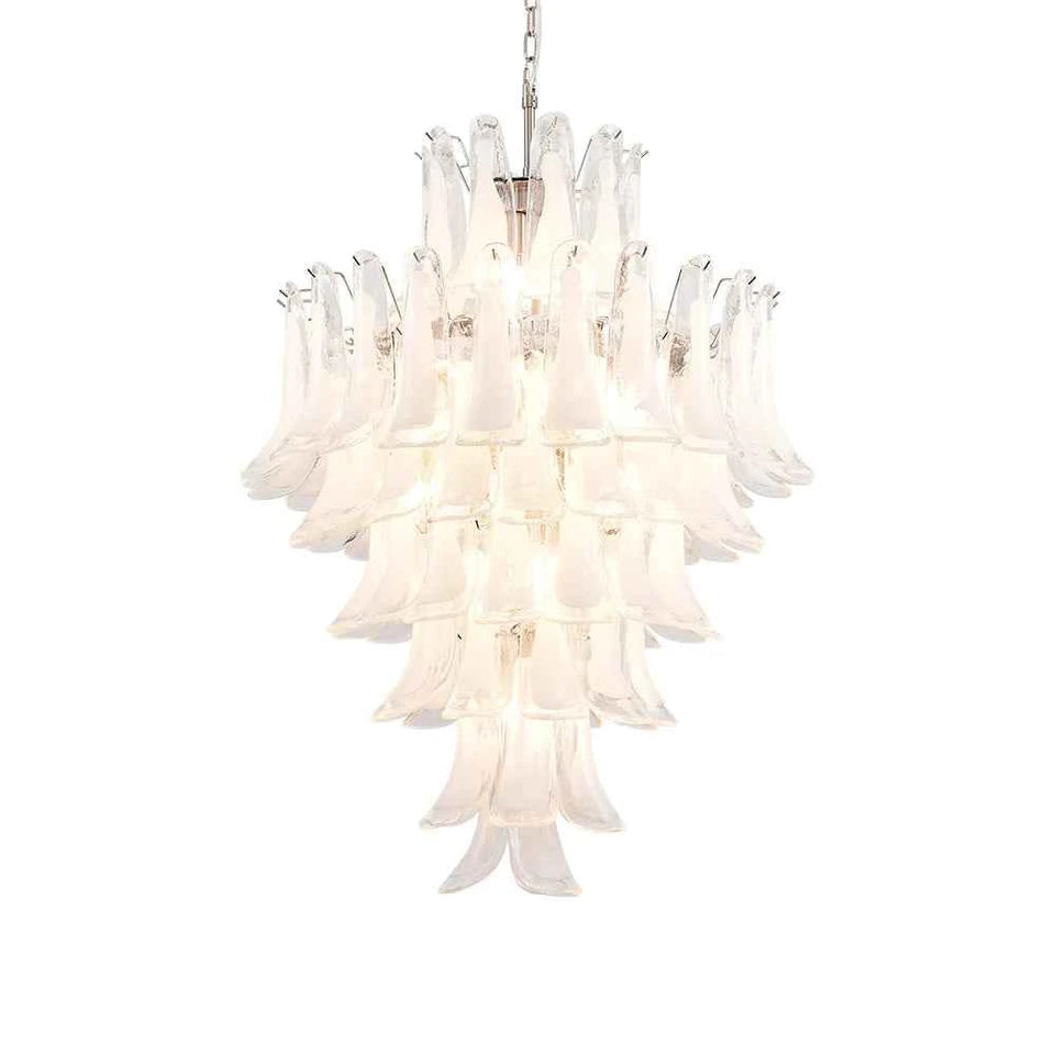glass chandelier - front view