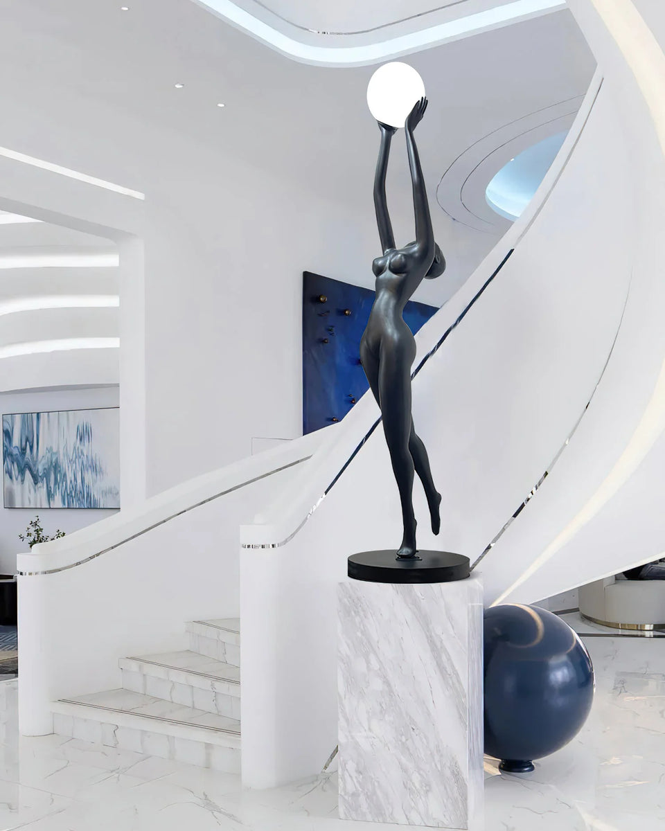 Stursa Sculpture Figure Floor Lamp