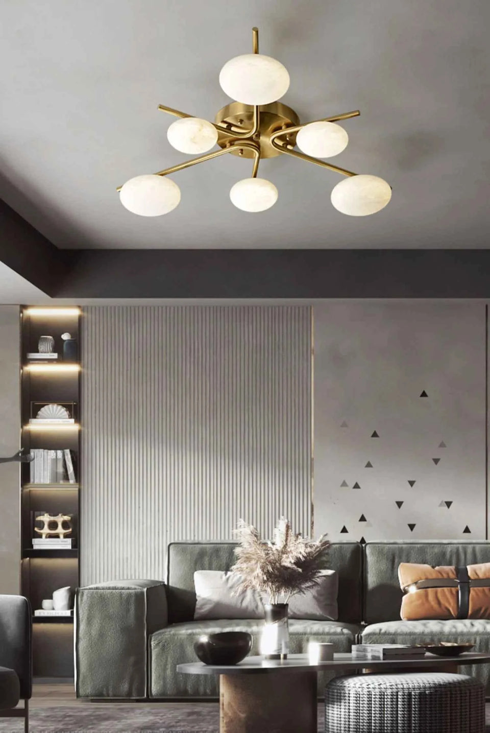 White ceiling light - lifestyle setting